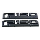 2pc Fits 2015-2018 F 150 Xlt Emblems Front Fender Badges Matte Black