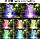 Upgraded 5 5w Solar Fountain With 3000mah Battery 8 Nozzles for Bird Bath garden