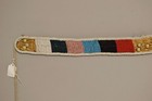 Belt African Zulu Old Woven Grass Beaded Brass Belt
