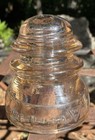 Vintage Whitall Tatum Co No 1 Wt Peach Glass Insulator 