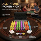 500 Piece Poker Chip Set - 11 5g Heavyweight Numbered Chips With Aluminum Case