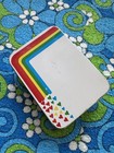 Vintage 80s Rainbow Heart Tin With Paper By Gift Co
