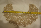 Vintage Victorian Tatting Crochet Lace Knotted Women s Bertha Collar Brown Beige