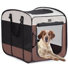 Portable Dog Kennel   Crate For Medium Dogs - Collapsible Indoor outdoor Pet Cag
