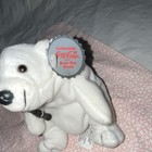 Coca-cola Soda Bean Bag Plush White Polar Bear Collectible  Original 1997