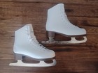Glacier By Jackson 120 Ice Skates White Girls Size 2 Figure Skates Excellent