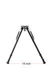 Pivot Bipod 15-27-inch Long Hunting Rifle Bipod With Picatinny Rail Adapter