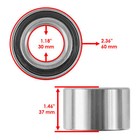 Set Of 2 Front Or Rear Wheel Ball Bearings For Can-am Maverick 1000r 4x4 13-2016