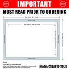 Icc-es Certified Flood Vent - Fits 8  H X 16  W Crawl Space Openings  solid 
