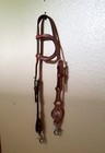 Reduced   Circle Y Medium Oil Silver Concho Horse Bridle Lightly Used