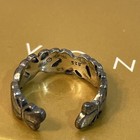 Avon Sterling Silver 925 Vintage Butterfly Bug Band Adjustable Ring toe  2 2g