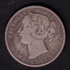 Newfoundland Nfld 1872 20c Twenty Cent Silver Coin Queen Victoria Vg  925 Silver