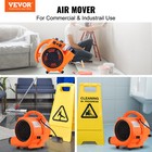 1000 Cfm 3-speed 1 4 Hp Adjustable Air Mover Carpet Dryer Blower Floor Fan