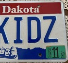 2002 South Dakota Vanity License Plate Di Kidz Destination Imagination Embossed