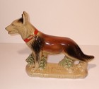 Vintage German Shepherd Figurine Ceramic Dog Handcrafted