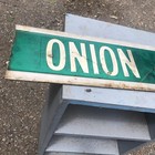 Vintage Authentic Metal Road Street Sign 24   x  6          0nion Road   