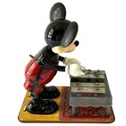 Vintage 1950   s Mickey Mouse Musician Xylophone Windup Toy Louis Marx Not Working