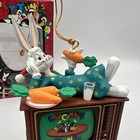 Vintage 1996 Matrix Looney Tunes Bugs Bunny On Tv Christmas Ornament With Box