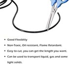 Black Pvc Vinyl Tubing 1 2  Id X 5 8  Od Water Fish Tank Aquarium Air Line Light