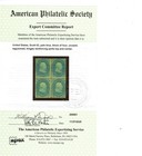 Us  63 Mint Regum Block Of Four - Cv  600 With Aps Cert