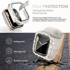 Glass   Diamond Bling Case For Apple Watch 38-46mm Series 11-7 Se Protector