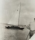 Vtg 1930s L-class Racing Sloop Sailboat 8 Great Lakes Detroit Wooden Hull Photo