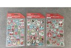 3 Packs Holiday Style Novelty Foam Christmas Stickers   Total Of 96 Stickers