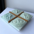 Thomas Mcphee Pacific Northwest Coast Owl Four Cornered Plaque Canadian Sculptor