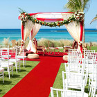 Red Aisle Runner Carpet Rugs For Wedding Accessories  Premium 160 Gsm Felt Non-w