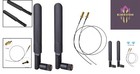 Omni-directional 6dbi Wifi Antenna With Rp-sma   35cm Pigtail For Easy Setup