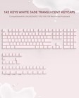 Klymra Pink Jade Keycap  142key Set  Translucent Double Shot 142 Keys Pink