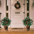 Lighted Christmas Urn Filler  2 Pack 24 Inch Warm White 24 Inch 