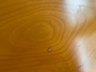 Cherry Wood Pedestal Dining Table W Burl Veneer  66  Diameter  30  Tall