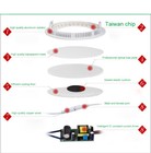 Dimmable Recessed Led Panel Light Ceiling Down Lights Lamp 6w 9w 12w 15w 18w 30w
