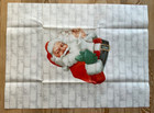 Vtg 1950 s Christmas Wrapping Paper Gift Wrap - Santa Claus Glasses - 19 X 26
