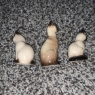 Miniature Siamese Cat Kitten Ceramic Figurines Hagen Renaker Vintage  Read