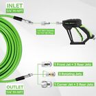 Tool Daily Sewer Jetter Kit For Pressure Washer 50 Ft  Short Power Washer Gun 