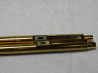 Vintage Papermate Double Heart Gold Tone Advertising Pen pencil Set  Both Work