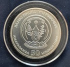 Rare - 2012 Rwanda Wildlife Series African Rhinoceros - 1oz Silver