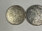 Lot Of 2  1921-d Morgan Silver Dollars - 90  Silver - Denver Mint