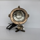 Vintage Brass Ship Spotlight Salvage Pauluhn No  740 Articulating Base Working