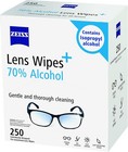  zeiss Pre-moistened Lens Cleaning Wipes With 70  Alcohol  250 Count  