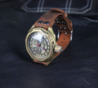 Steampunk Vintage Watch Vostok Komandirskie 2409 Ussr Handmade Leather Strap