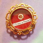 Reliquary Relic Saint Francis Of Paola Order Of Minims Wax Seal 1-1 4 