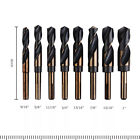 8 Pcs Hss Cobalt Silver And Deming Drill Bits Set Large Size 9 16 Inch To 1 Inch