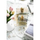 Sullivan Striped Decorative Box Gold Silver Office Organizer Table Home Decor