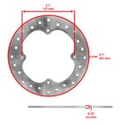 Fronr   Rear Brake Disc With Pads For Can-am Maverick Max Turbo Rr 2020 - 2024
