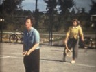 Handsome Young Man Plays Golf Tennis With Family 1950s 8mm Film Reel Home Movie