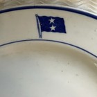 Us Navy Rear Admiral Two Star Flag Officer   s Mess Dinner Plate Wwii Era Mayer 9   