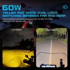 Kewig Motorcycle Auxiliary Led Light Kit Driving Spotlights   White amber Fog   